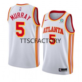 Herren NBA Atlanta Hawks Trikot Dejounte Murray 5 Nike 2022-23 Association Edition Weiß Swingman